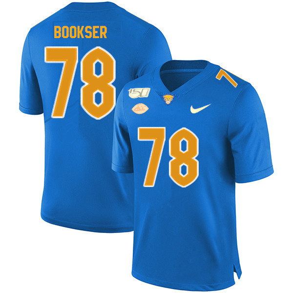 2019 Men #78 Alex Bookser Pitt Panthers College Football Jerseys Sale-Royal